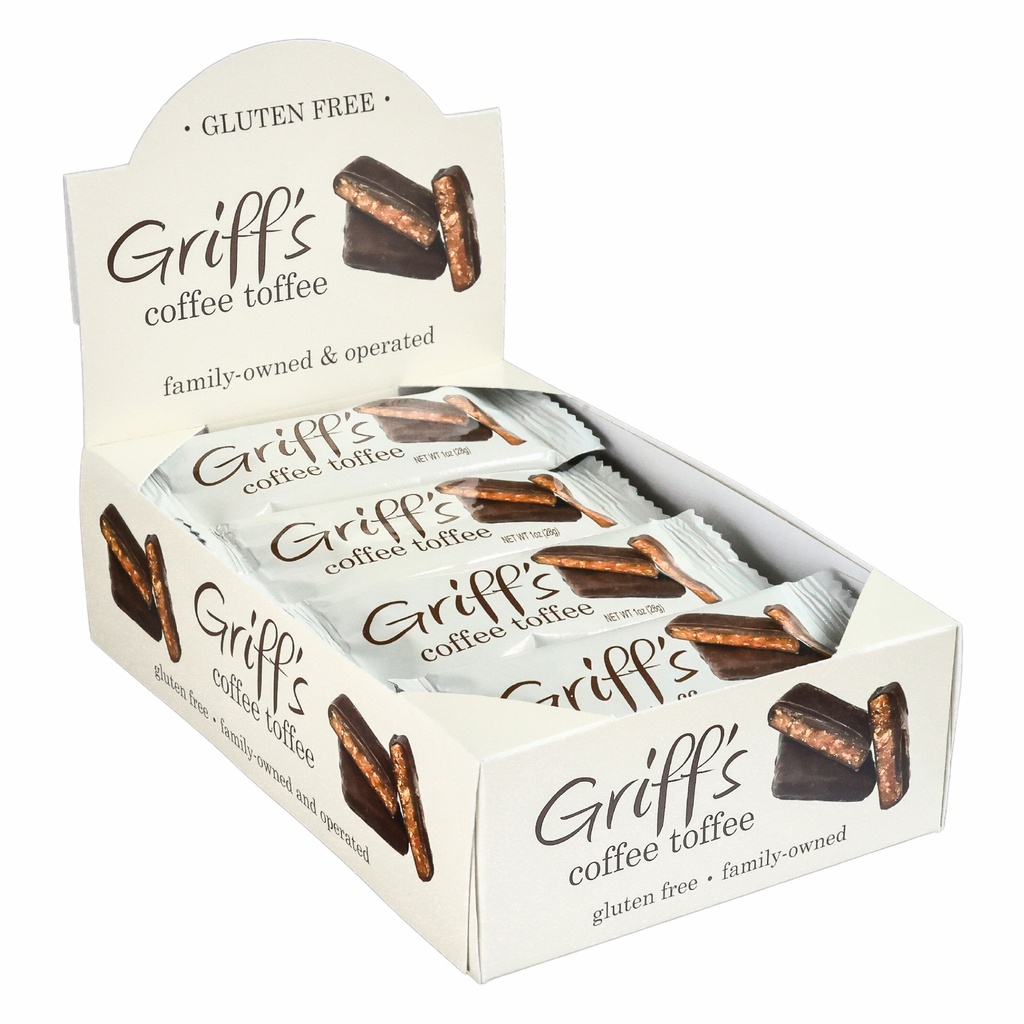Griff's Coffee Toffee 1 oz (16 count) | Griffs Toffee