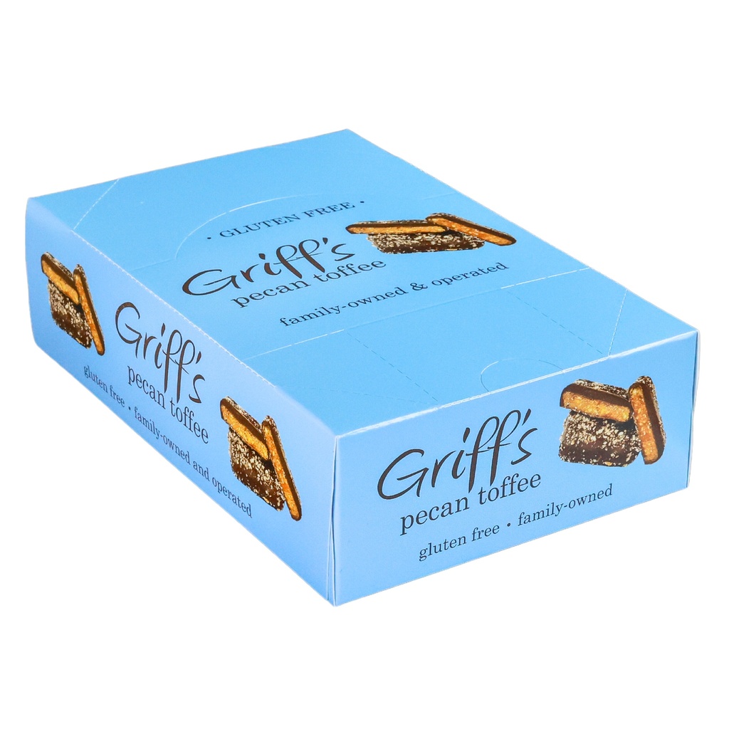 Griff's Pecan Toffee 1 oz (16 count) | Griffs Toffee