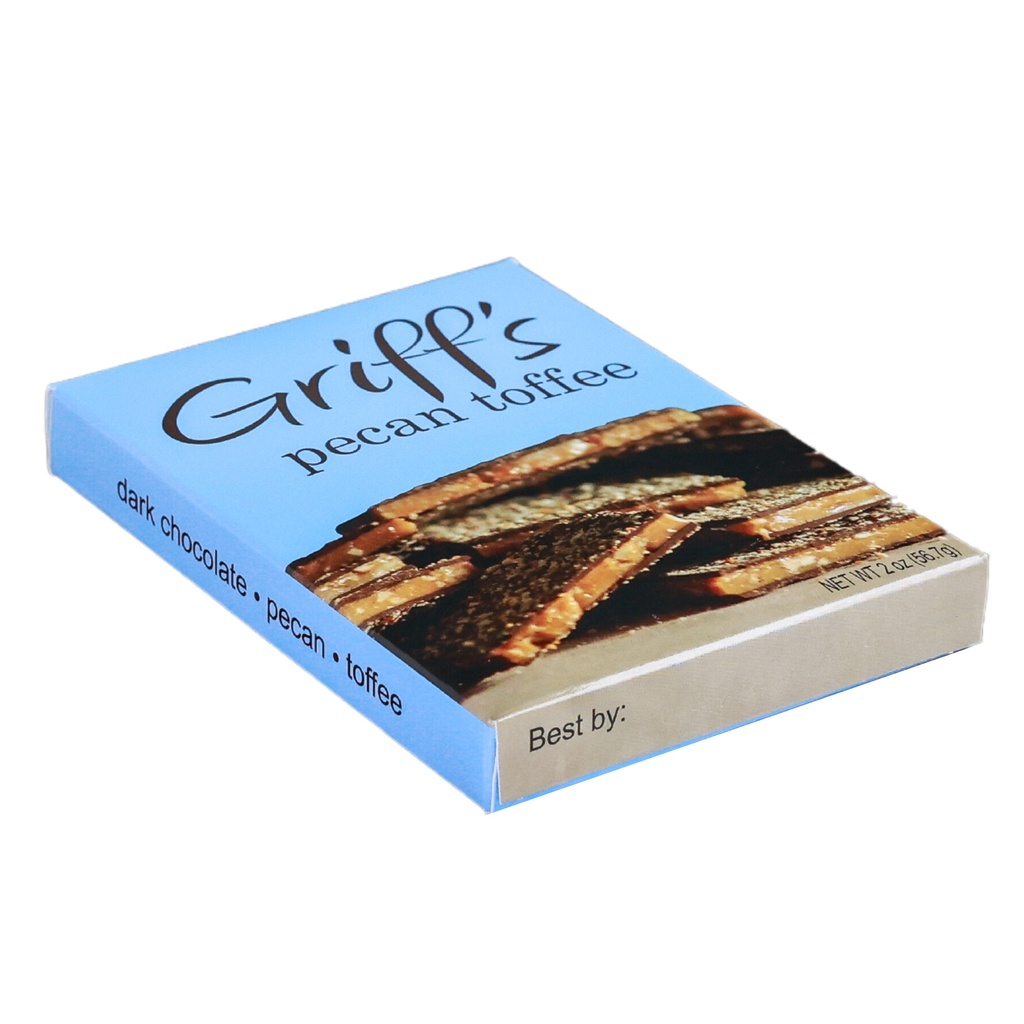 Griff's Pecan Toffee 2 oz (12 count) | Griffs Toffee