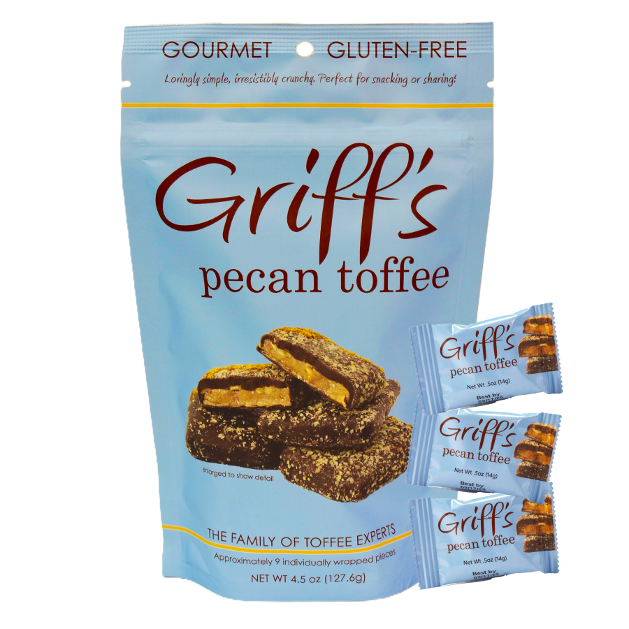 Griff's Pecan Toffee - 4.5 oz pouch (single)